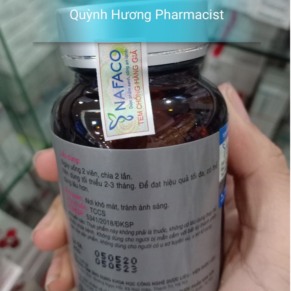 Viên uống ĐÀO HỒNG ĐƠN lọ 60 viên