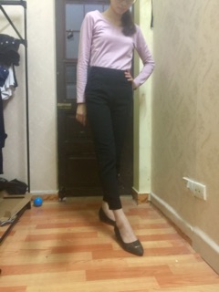 Quần baggy công sở kèm ảnh thật