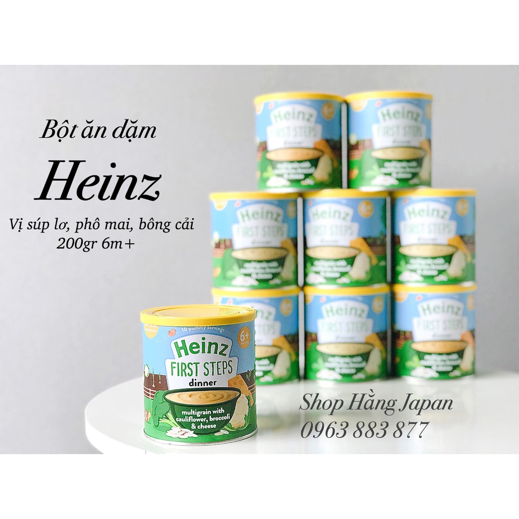 Bột ăn dặm Heinz cho bé 6m+