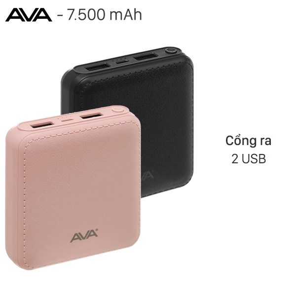 Pin sạc dự phòng 7500mAh AVA DS004(98%)