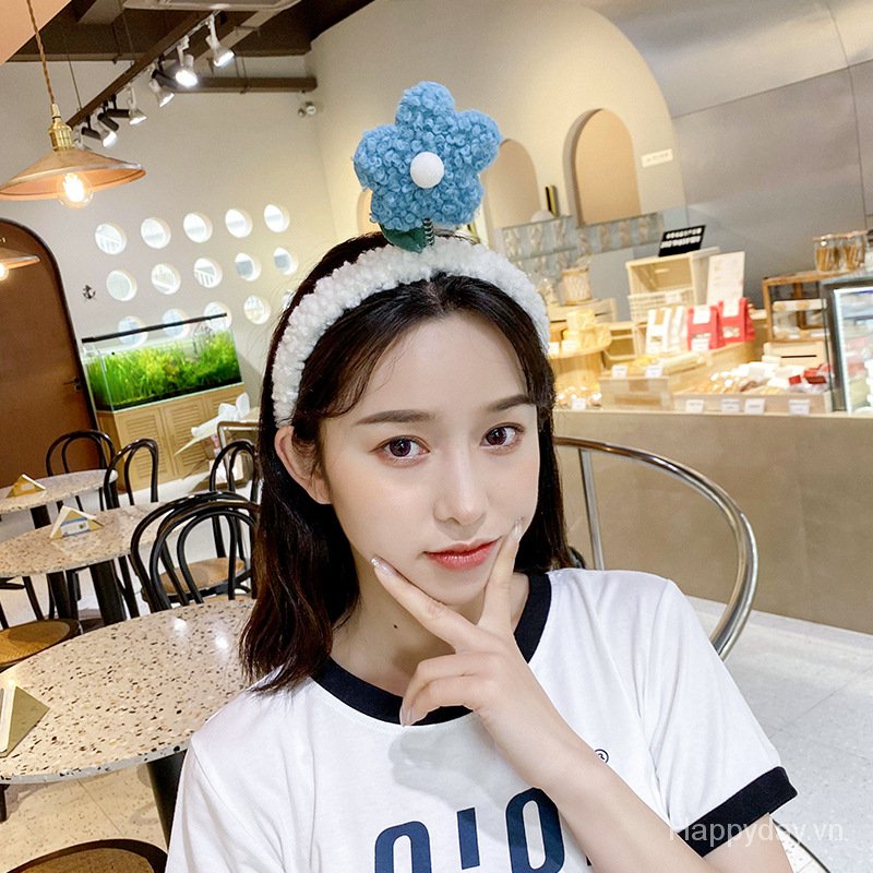 Cài tóc phối hoa tùy chọn màu thời trang xinh xắn cho nữ