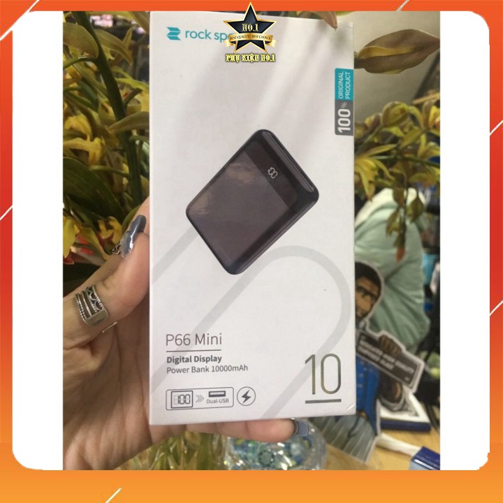 [ SIÊU NHỎ GỌN ] Pin Pự Phòng, Sạc Dự Phòng Mini chính hãng ROCK SPACE Mini P66 10.000mAh - Hỗ trợ sạc nhanh