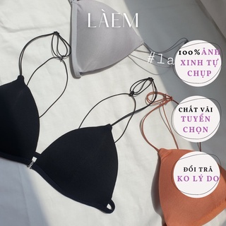 Áo lót dây mảnh trơn mịn mira bra by laem