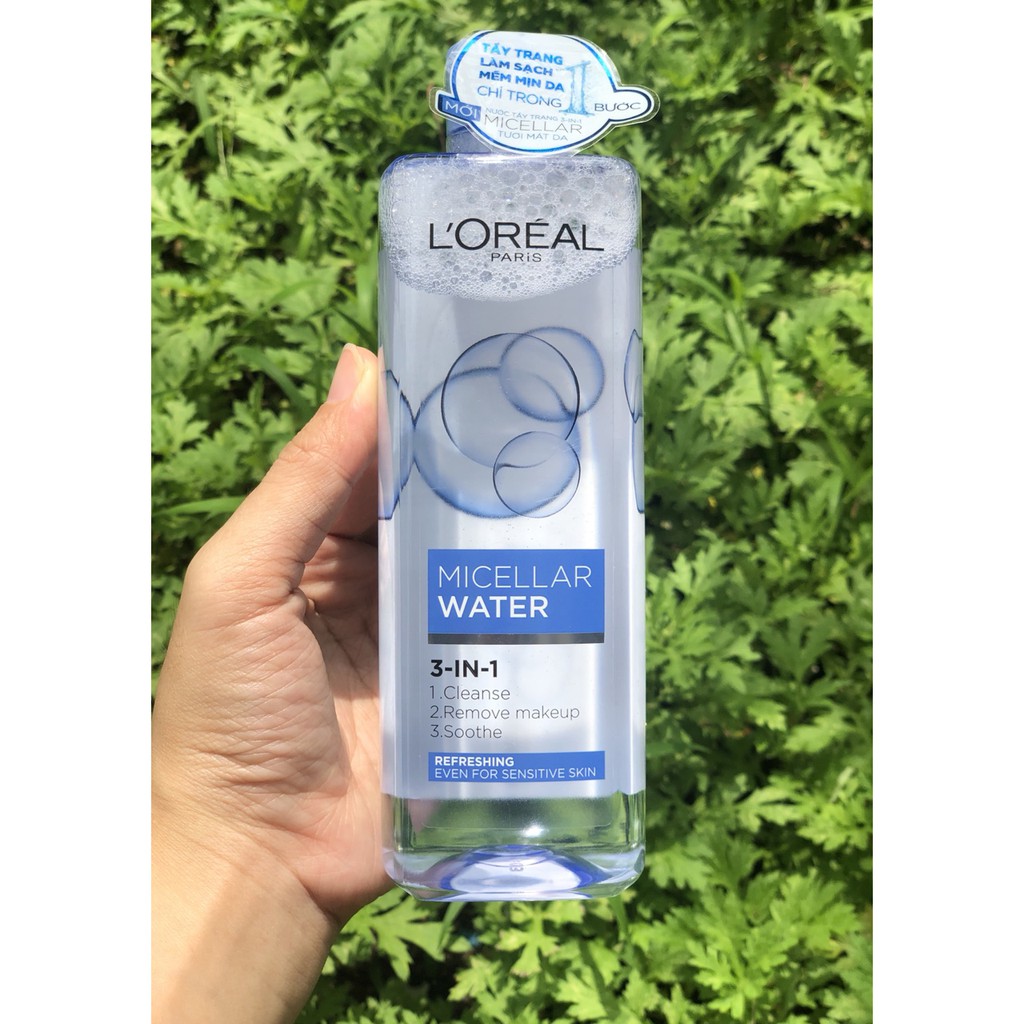 Nước tẩy trang Loreal - L'Oreal Paris 3-in-1 Micellar Water 400ml