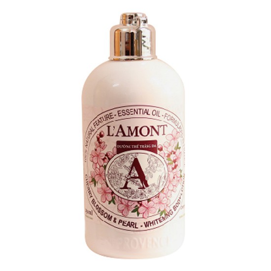 Combo Chăm Sóc Da Sữa Tắm (500ml) Và Sữa Dưỡng Thể (250ml) L'amont En Provence Cherry Blossom (Hương Hoa Anh Đào)