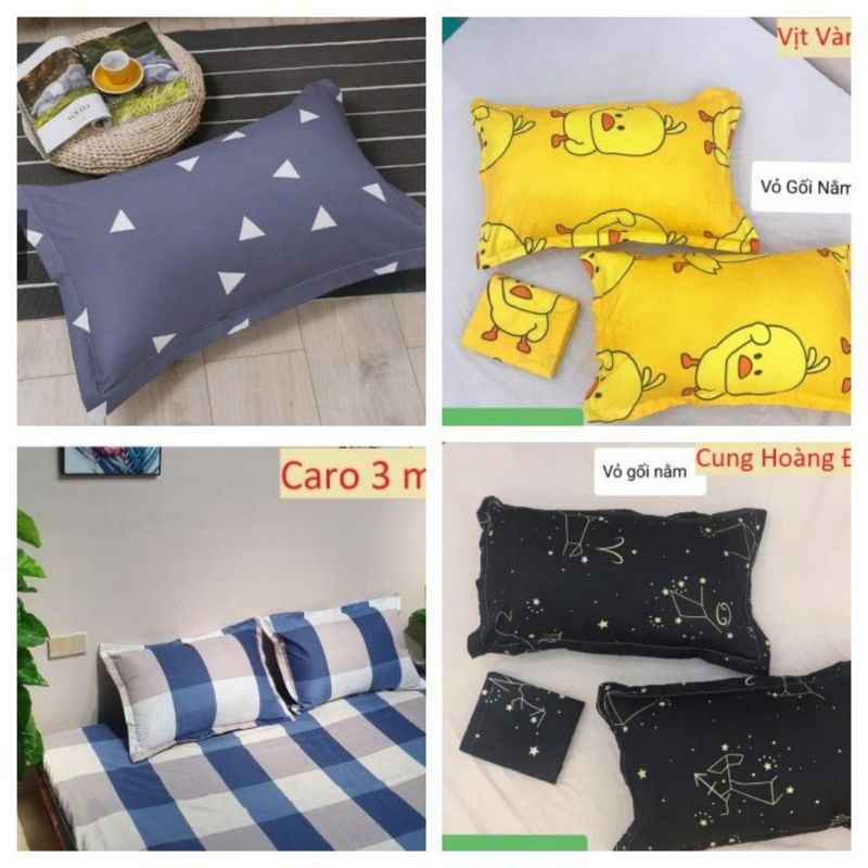 Vỏ gối nằm cotton 45*65 cực đẹp
