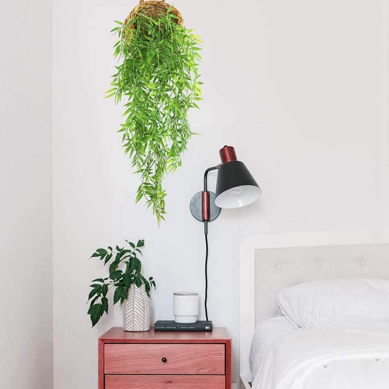 Bộ 2 Cây Tre Nhân Tạo Có Móc Treo Trang Trí Nhà Cửa