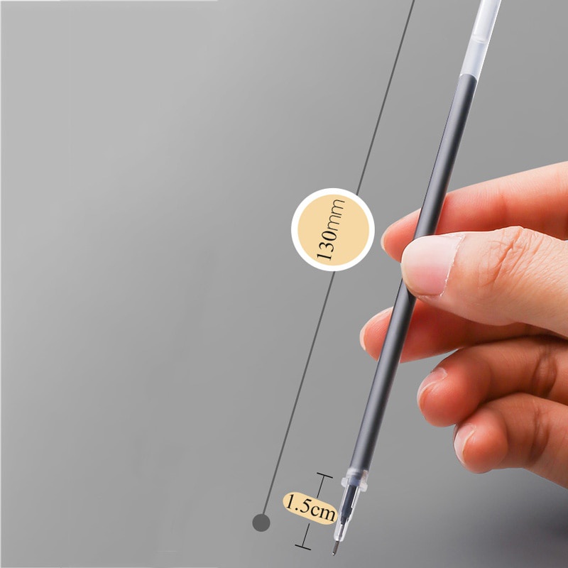 Set 11 bút mực gel ngòi 0.35mm màu đen/xanh dương/đỏ