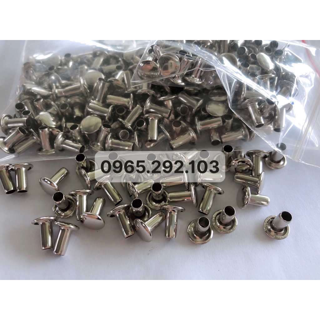Đinh Tán Rỗng 8x3mm 100g, Đinh Mũ Bảo Hiểm 100g
