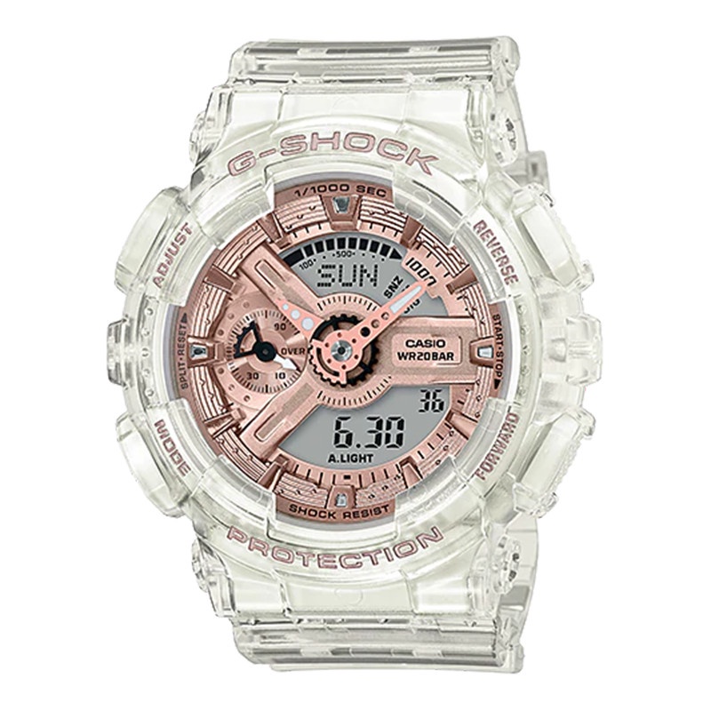 Đồng Hồ Nữ Dây Nhựa Casio G-Shock GMA-S110SR-7ADR Chính Hãng - GMA-S110SR-7A Jelly Trong Suốt