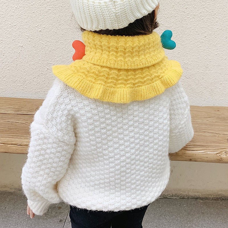 Khăn quàng cổ KIDBLUE giữ ấm dệt kim thời trang mùa đông dành cho bé trai gái