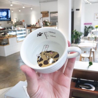 Bộ cốc kèm đĩa chân Mèo