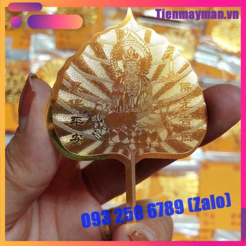 LÁ BỒ ĐỀ MẠ VÀNG MAY MẮN, TÀI LỘC - để ví, ốp điện thoại, bằng kim loại
