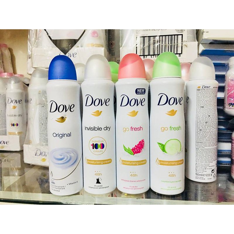 XỊT KHỬ MÙI BODY DOVE _ XỊT THƠM DOVE 150ml damha.