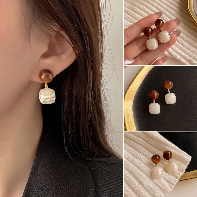 Khuyên Tai Đính Hạt Ngọc Trai Kiểu Hàn Quốc Thanh Lịch