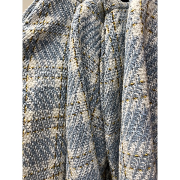 Set vest vải Tweed xanh RUCHAN