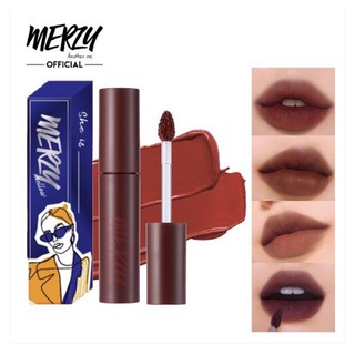 [VERSION BLUE GIRL] Son Kem Siêu Lì, Mịn Môi Merzy Mellow Blue Tint Version Girl