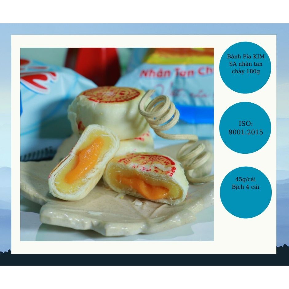 Freeship_-Bánh Pía nhân kim sa tan chảy_Bịch 3 gói_1 gói 4 cái_bịch 12 cái_Bánh Pía Kim sa Cao Lợi Hưng