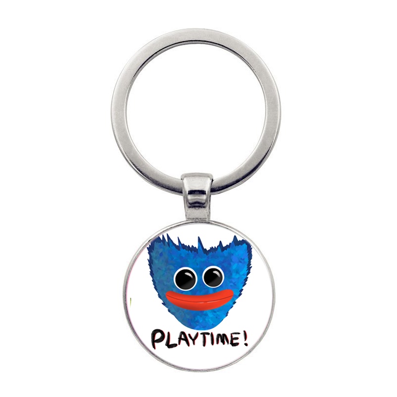 (KL25) Móc khóa tròn kim loại hình game POPPY PLAYTIME nhiều mẫu treo túi treo chìa khóa phong cách