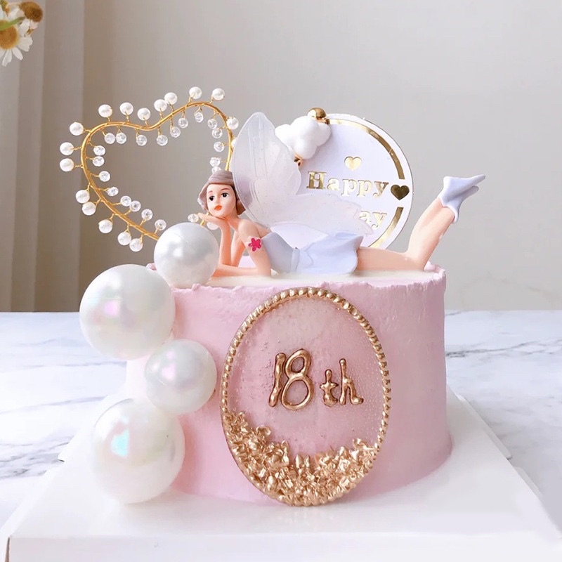 Cây CắM Trang Trí BáNh Kem HìNh Cô Tiên