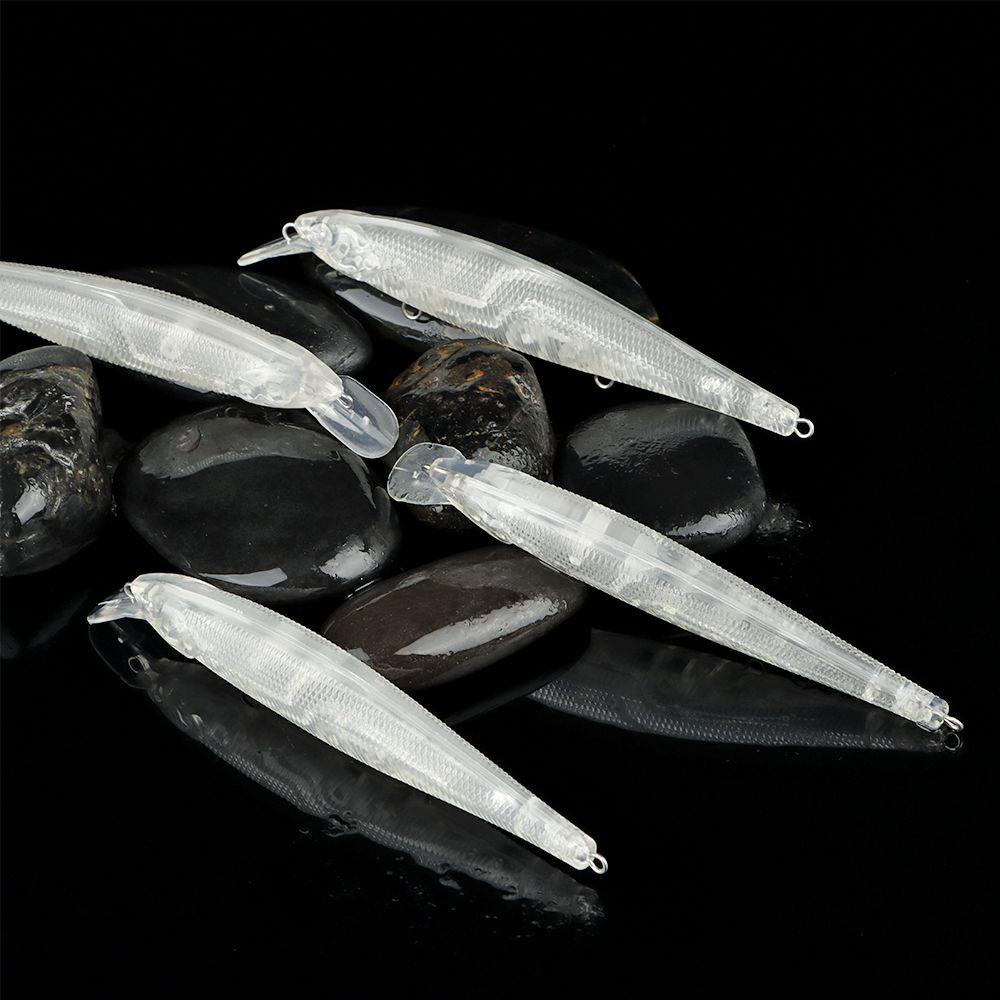 MUVAKO Set 10 Mồi Câu Cá Giả Không Màu