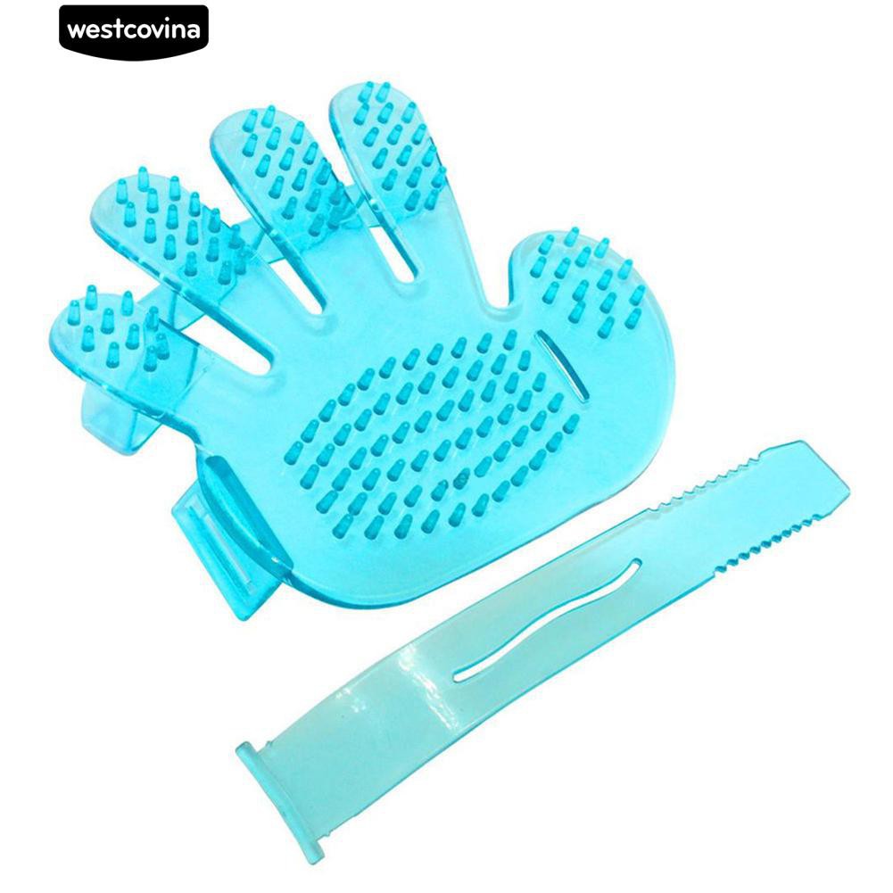 Găng tay mát xa bằng nhựa dành cho thú cưng khi tắm