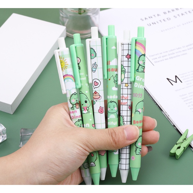 1 Bút Mực Nước Ngòi 0.5Mm Hình Khủng Long Dễ Thương