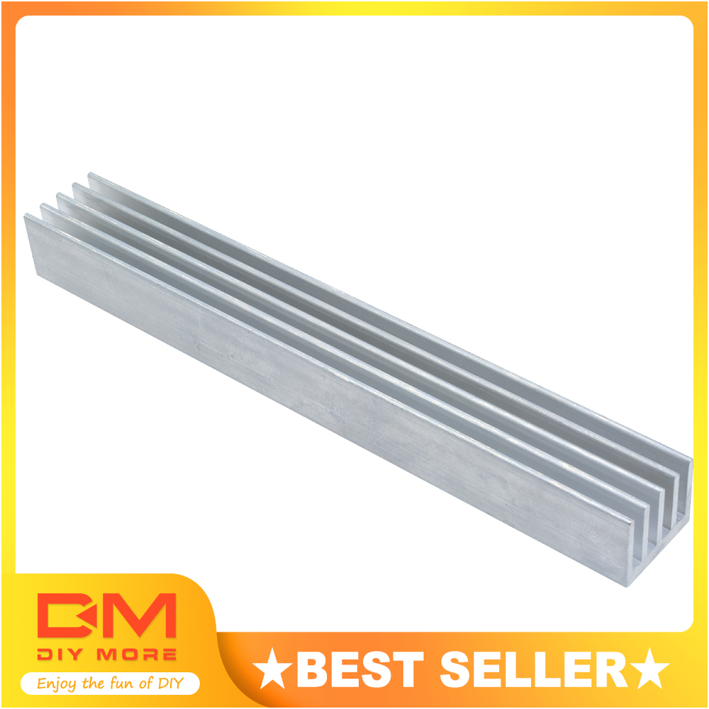 Miếng nhôm tản nhiệt gắn đèn LED DIYMORE màu bạc-trắng 150x19.7x15.6mm