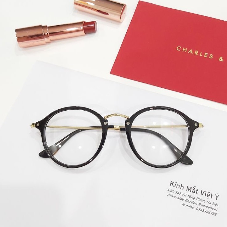 Gọng kính cận càng kim loại 2021 + lắp mắt CẬN LOẠN theo yêu cầu