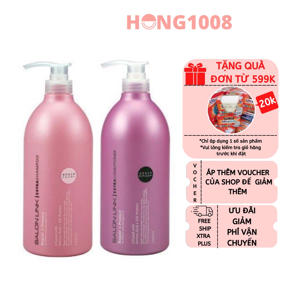 Dầu gội Salon Link Extra Shampoo , Non Silicone Shampoo 1000ml của Nhật Bản - SalonLink