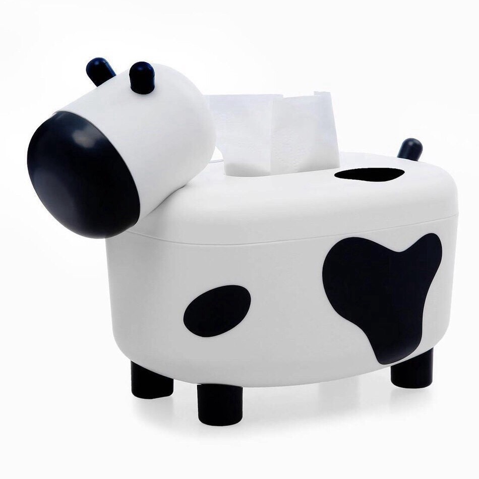 Hộp đựng giấy ăn còn bò