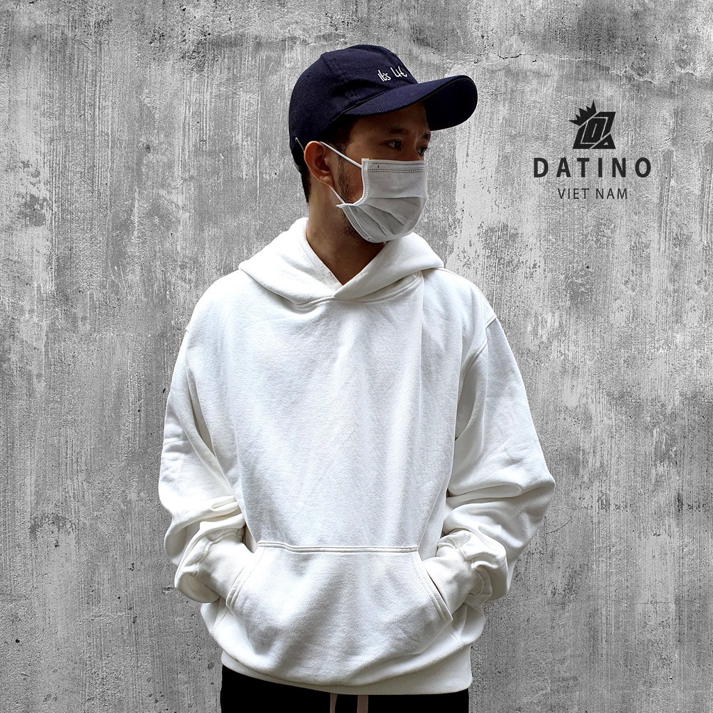 Áo hoodie thun nỉ DATINO trơn hàng chính phẩm 100% Cotton mịn cao cấp chất dày dặn, chuẩn xịn