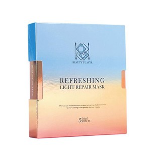 MẶT NẠ PHÁT SÁNG KHÁNG KHUẨN PHỤC HỒI DA - BEAUTY PLAYER REFRESHING LIGHT REPAIR MASK (HỘP 5 MIẾNG)