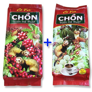 [ SIÊU NGON GIÁ DÙNG THỬ ] Combo 2 bịch Cà phê pha Phin truyền thống Chồn Buôn Mê Thuộc của công ty Cao Đại Nguyên 1000g