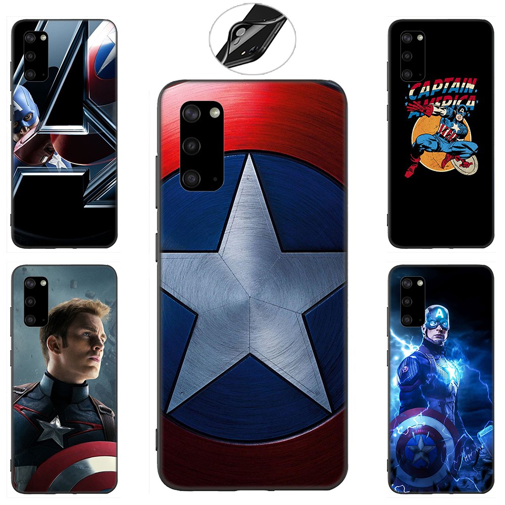 Samsung Galaxy S10 S9 S8 Plus S6 S7 Edge S10+ S9+ S8+ Casing Soft Case 16SF Captain America Marvel mobile phone case