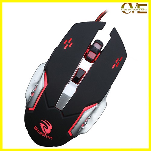 Chuột Máy Tính Có Dây BOSSTON BS12 - Chuột Led Chơi Game - Chuột PC Laptop Gaming | BigBuy360 - bigbuy360.vn