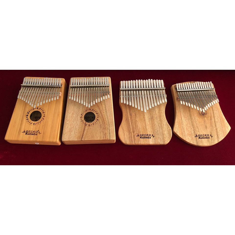 Đàn Kalimba 17 phím Gecko MC-B Gỗ Mahogany Tặng Kèm Kèn Harmonica đủ màu cao cấp - HÀNG CÓ SẴN