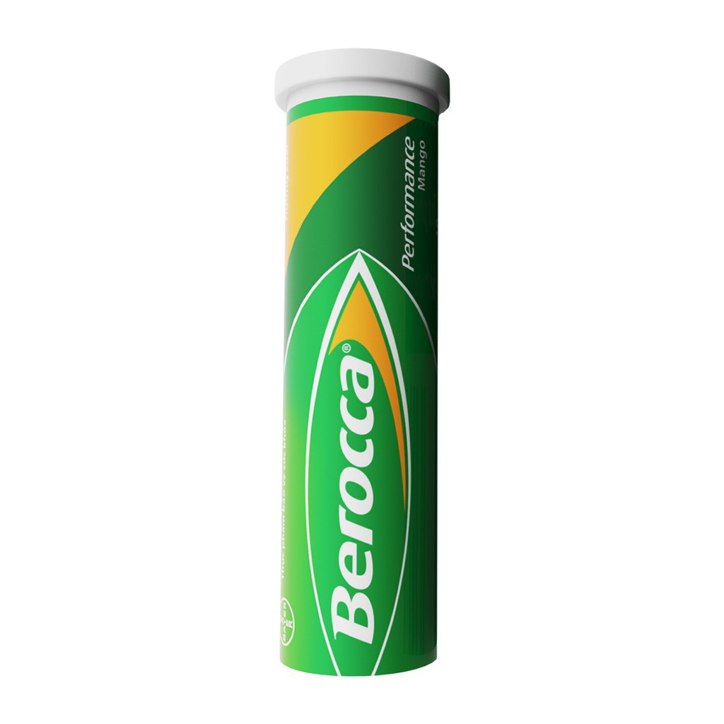 Bộ 2 Hộp Viên Sủi Bổ Sung Vitamin Berocca Performance Mango 10 Viên/Hộp + 24 Viên/Hộp + Tặng 1 Túi Đeo Chéo Berocca