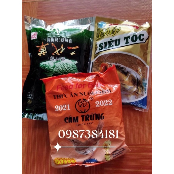 Combo mồi câu trắm chép siêu nhạy