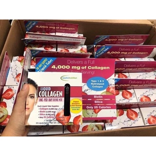 Nước Uống Đẹp Da LIQUID COLLAGEN - 30 Ống (Hàng Mỹ)
