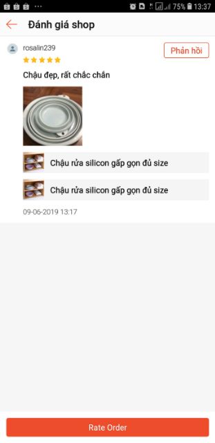 Chậu rửa silicon gấp gọn đủ size