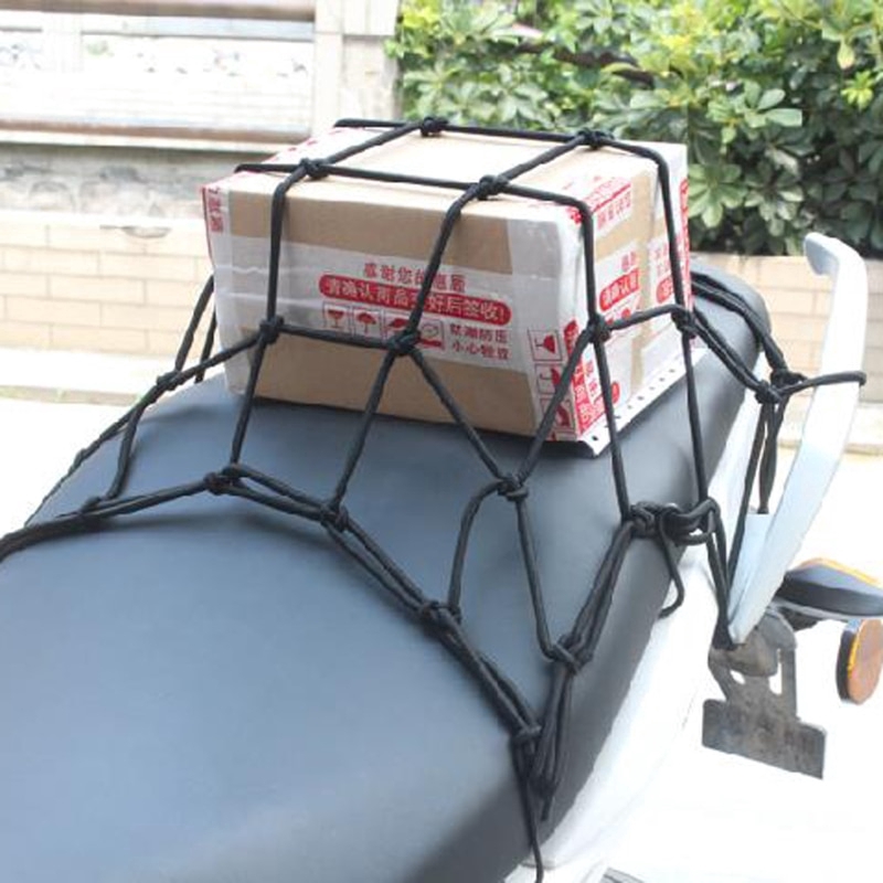 Hành lý xe máy 1X Xe đạp mạng 6 móc Giữ bình xăng Hành lý lưới lưới Kiểu dáng