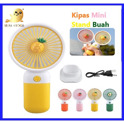 Quạt Đứng Mini Cầm Tay Hình Trái Cây