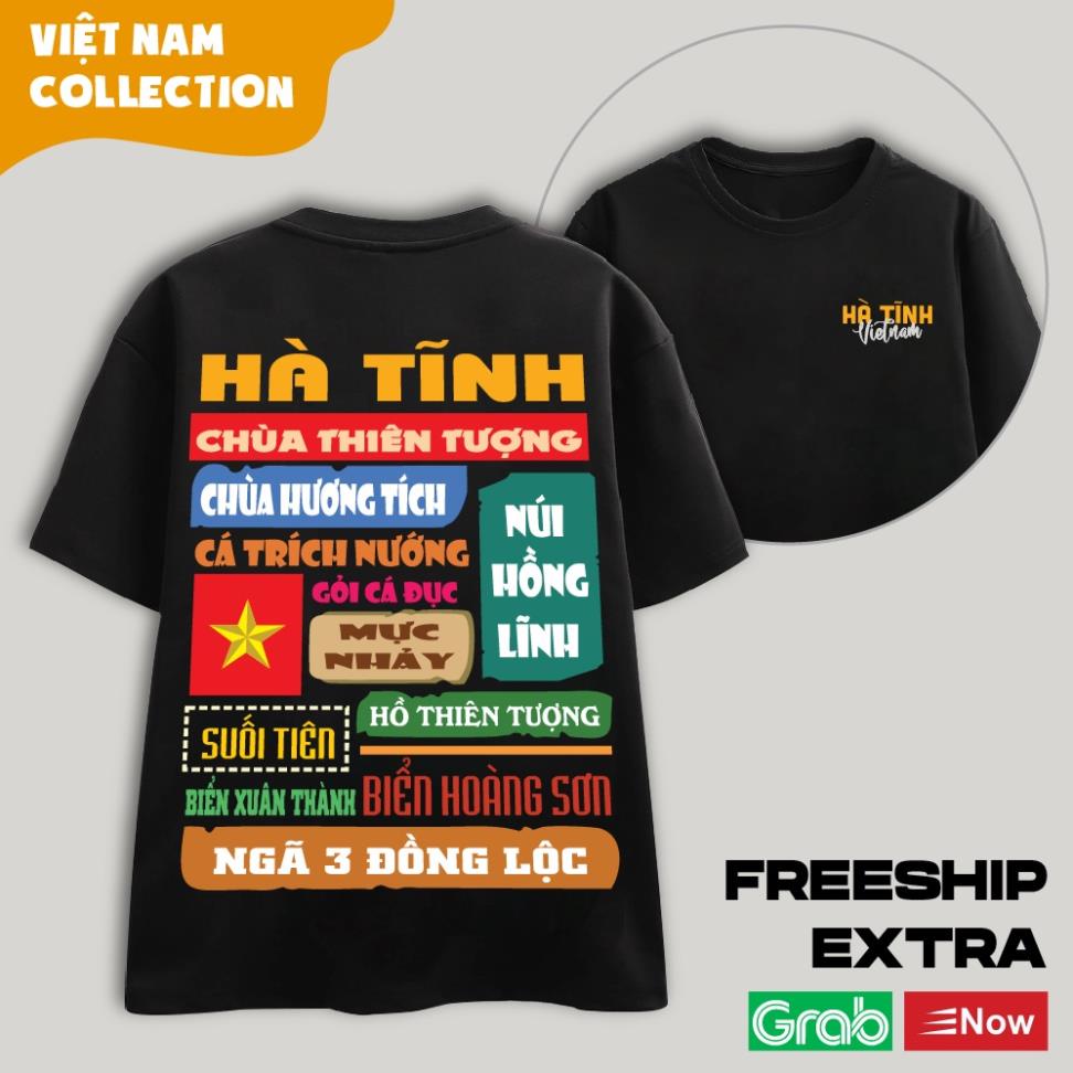 Áo Thun Unisex Nam Nữ Oversize Local Brand Tỉnh Thành - HÀ TĨNH