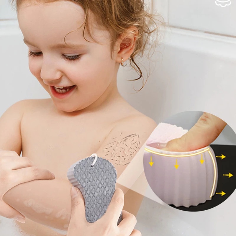 Set 1 Miếng Bọt Biển Tắm Mềm Mại Tẩy Tế Bào Chết Có Thể Treo