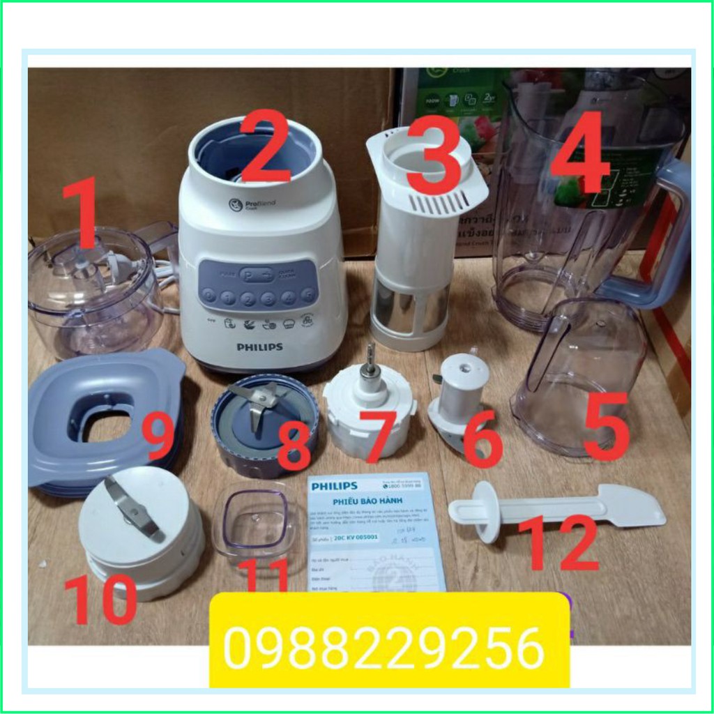 Linh kiện máy xay Philip chính hãng HR2221/ HR2223