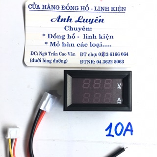 Đồng hồ đo volt A 1 chiều 10A-100VDC
