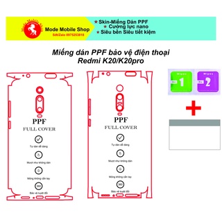 Miếng dán PPF Redmi K20/K20pro bảo vệ điện thoại khỏi trầy xước