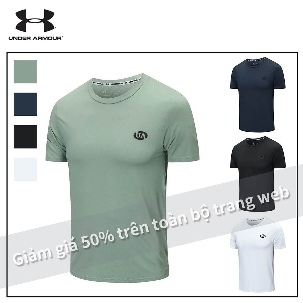 Under Armour dành cho nam tay ngắn Fall 2021 Áo thun thể thao cổ tròn UA mới