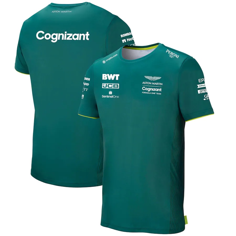 Áo Thun Tay Ngắn In Hình F1 Formula One Aston Martin Team Vettel Driver Thời Trang Mùa Hè Cho Nam Và Nữ